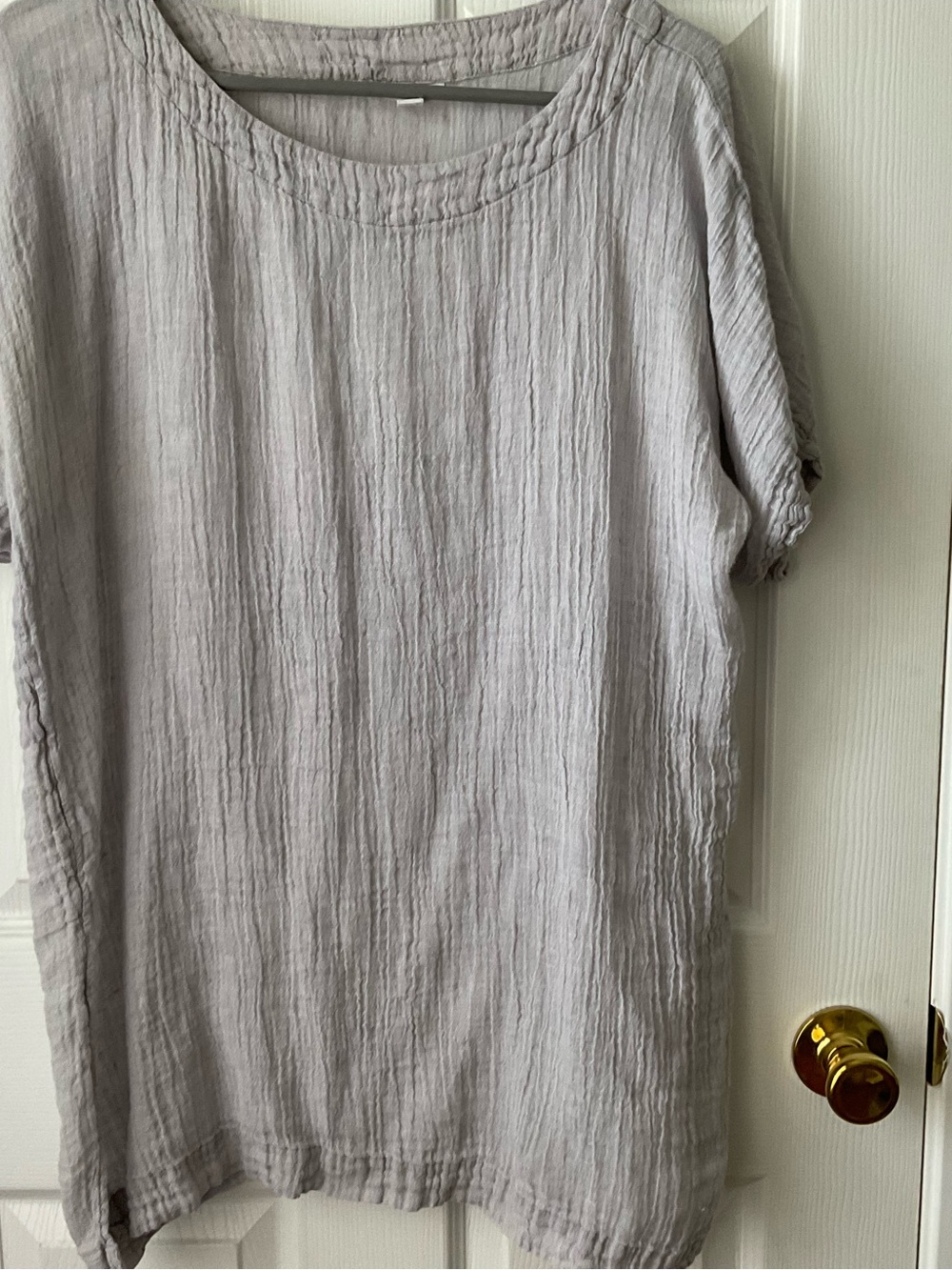 J Jill Gray Pure Linen Tunic Top Size Medium